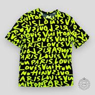 LOUIS VUITTON STEPHEN SPROUSE GRAFFITI TEE BLACK / GREEN