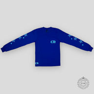 Chrome Hearts Lapis Stars Long Sleeve T-Shirt in Blue