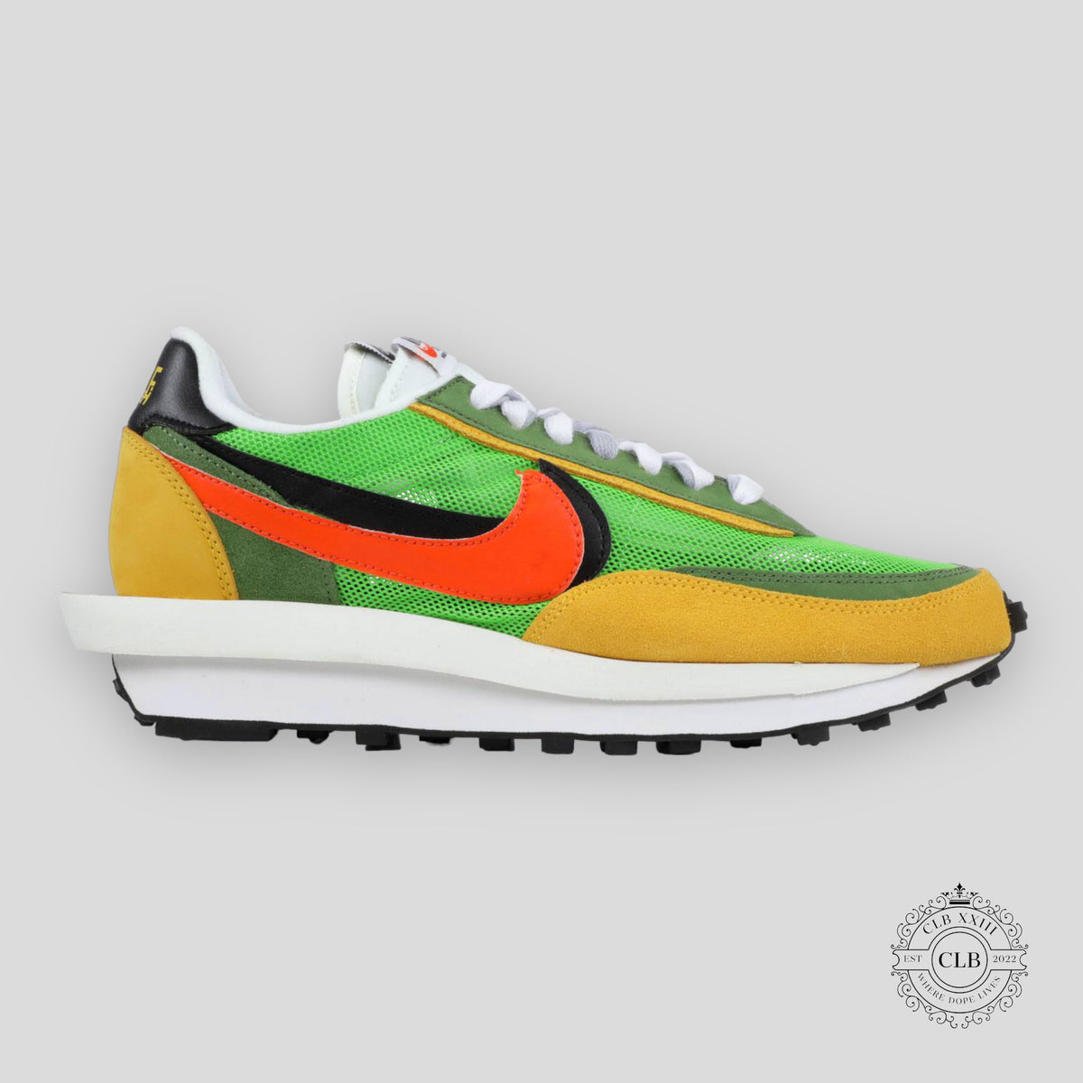 NIKE LDWAFFLE X SACAI "GREEN GUSTO"