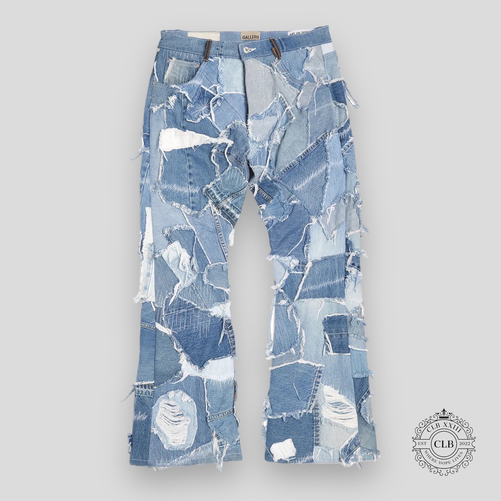 Gallery Dept. Logan Distressed Patchwork Jeans