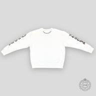 CHROME HEARTS NECK LOGO CREWNECK SWEATSHIRT - WHITE