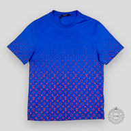 LOUIS VUITTON MONOGRAM DEGRADE T-SHIRT - BLUE/RED