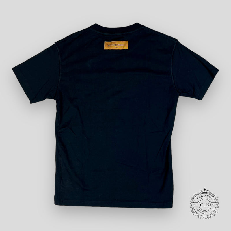 Louis Vuitton Cartoon Logos T-Shirt in Black