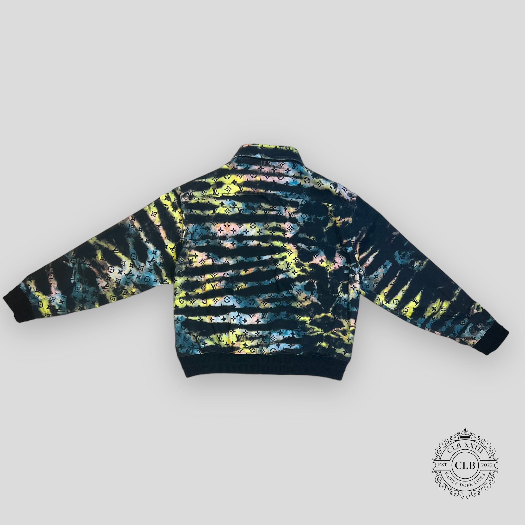 LOUIS VUITTON MONOGRAM TIE-DYE UPCYCLED DENIM BLOUSON