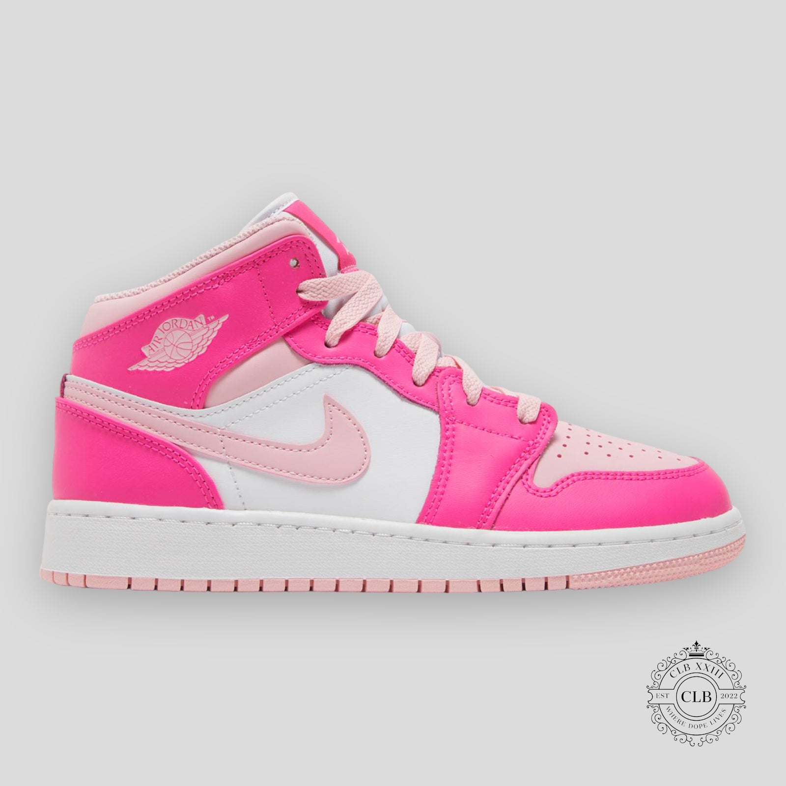 Air Jordan 1 Mid GS Fierce Pink