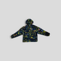 CLB XXIII Louis Vuitton windbreaker in polyamide with a tie-dye camo print and iconic monogram pattern