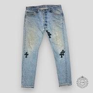 Chrome Hearts Levis Cross Patch Denim