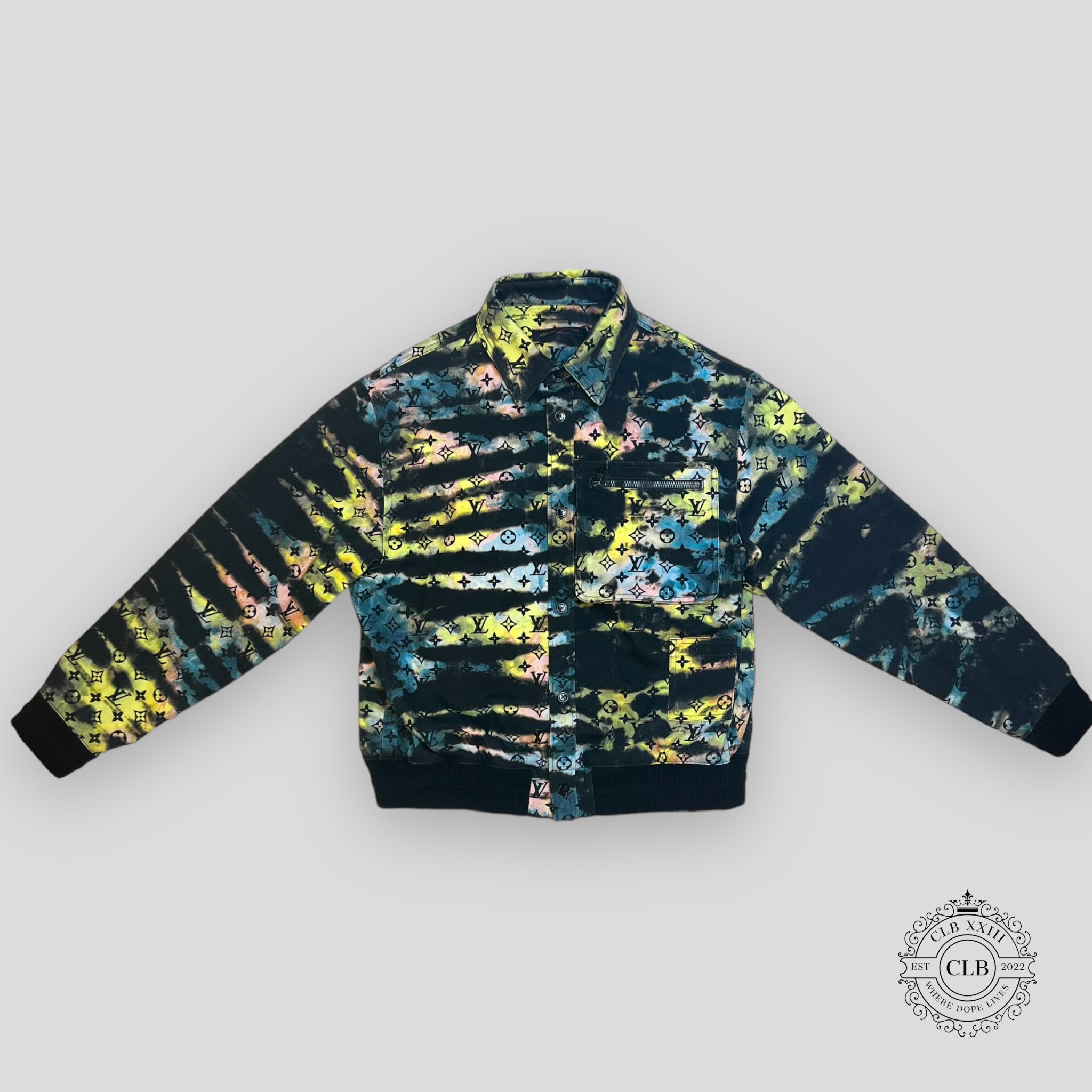 LOUIS VUITTON MONOGRAM TIE-DYE UPCYCLED DENIM BLOUSON