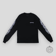 CHROME HEARTS DAGGER LONG SLEEVE TEE - BLACK / PINK