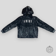 Amiri Cracked Dye Core Logo Hoodie in Black