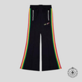 Palm Angels Miami Logo Wide Track Pants in Black