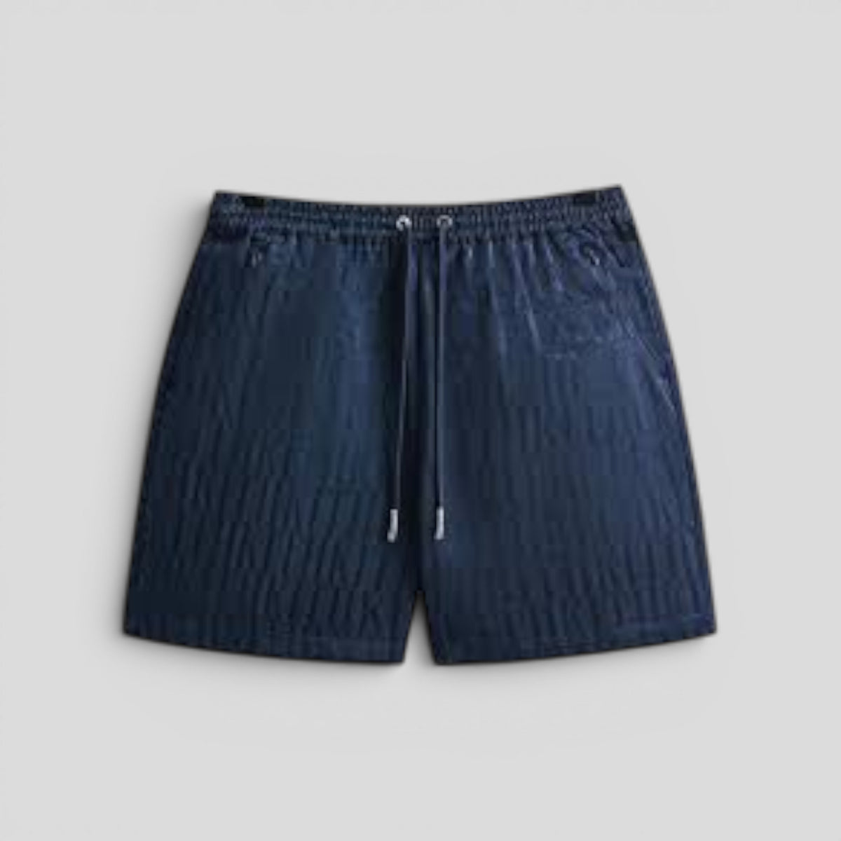 KITH Jacquard Faille Cedar Shorts in Navy Blue