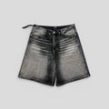 HMDD H-Star Crystal Jorts in Black Wash