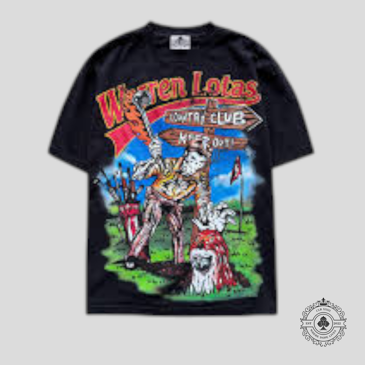 Warren Lotas Keep Out Tee in Black
