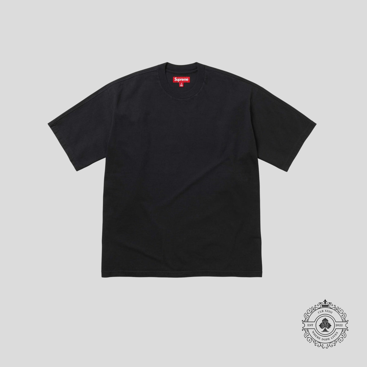 Supreme Intarsia Tee in Black