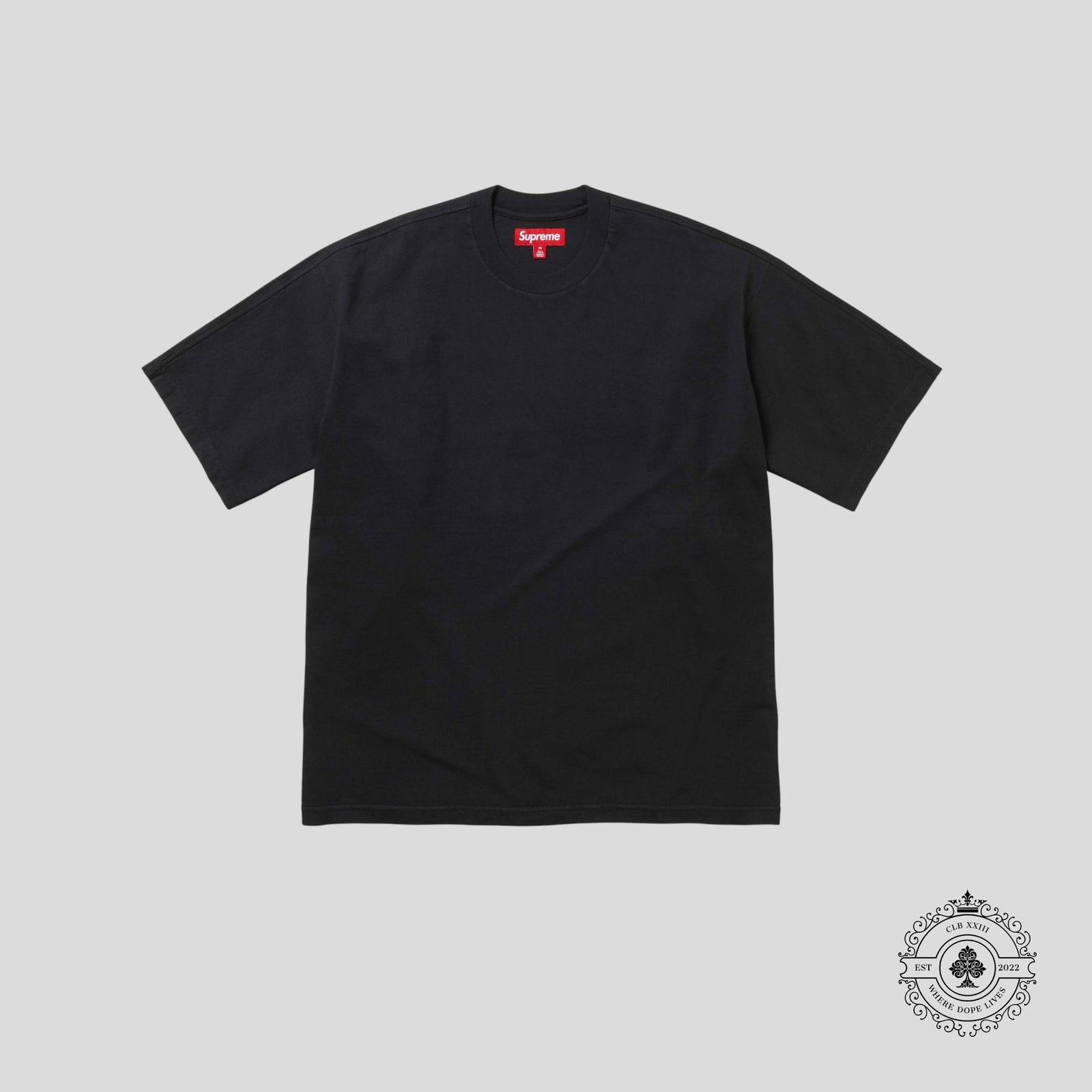 Supreme Intarsia Tee in Black