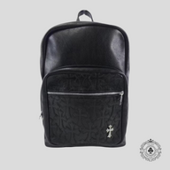 Chrome Hearts Cross Patch Leather Backpack in Black