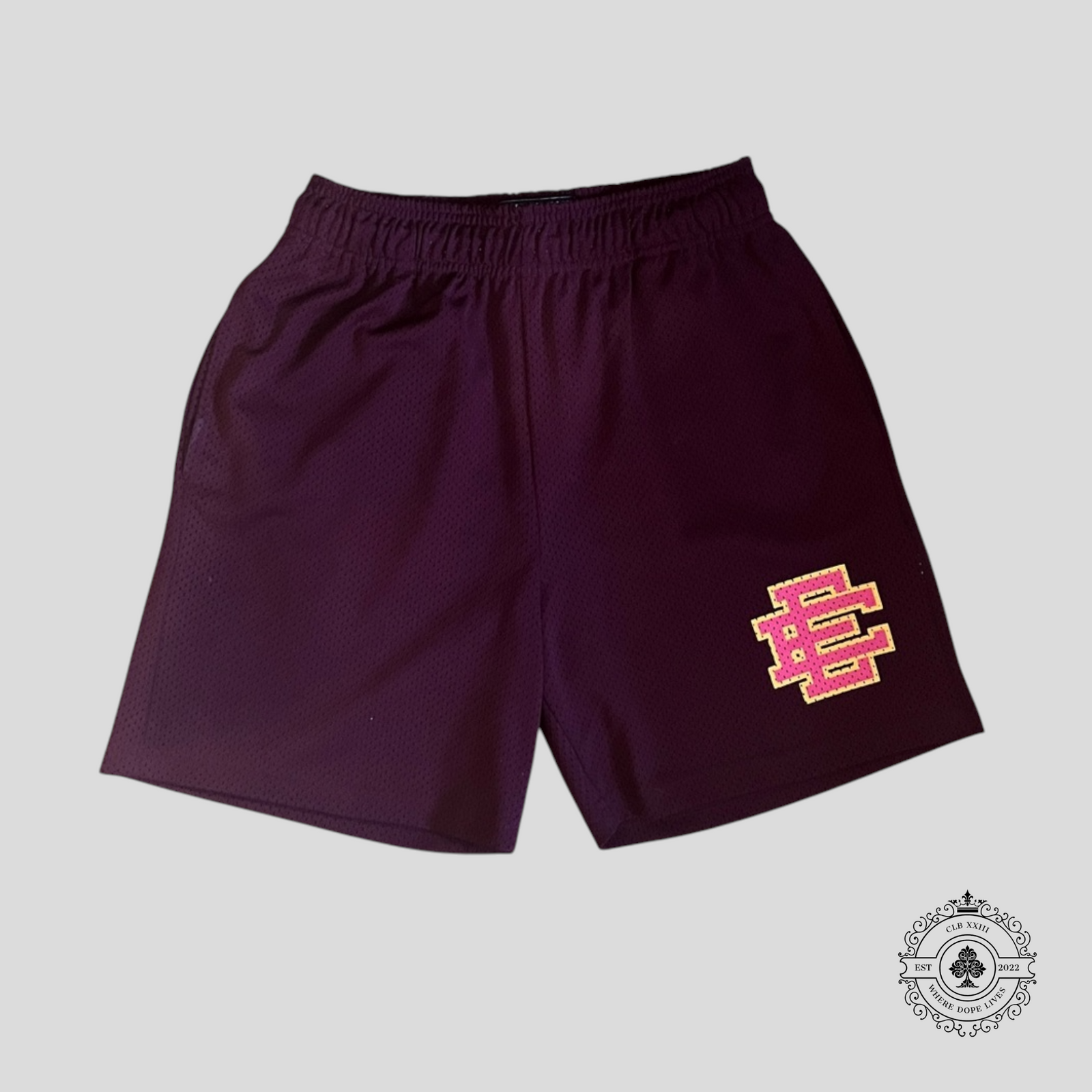 Eric Emanuel Basic Shorts in Grape/Pink