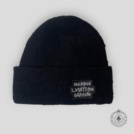 Louis Vuitton Black Damoflage Bonnet Beanie