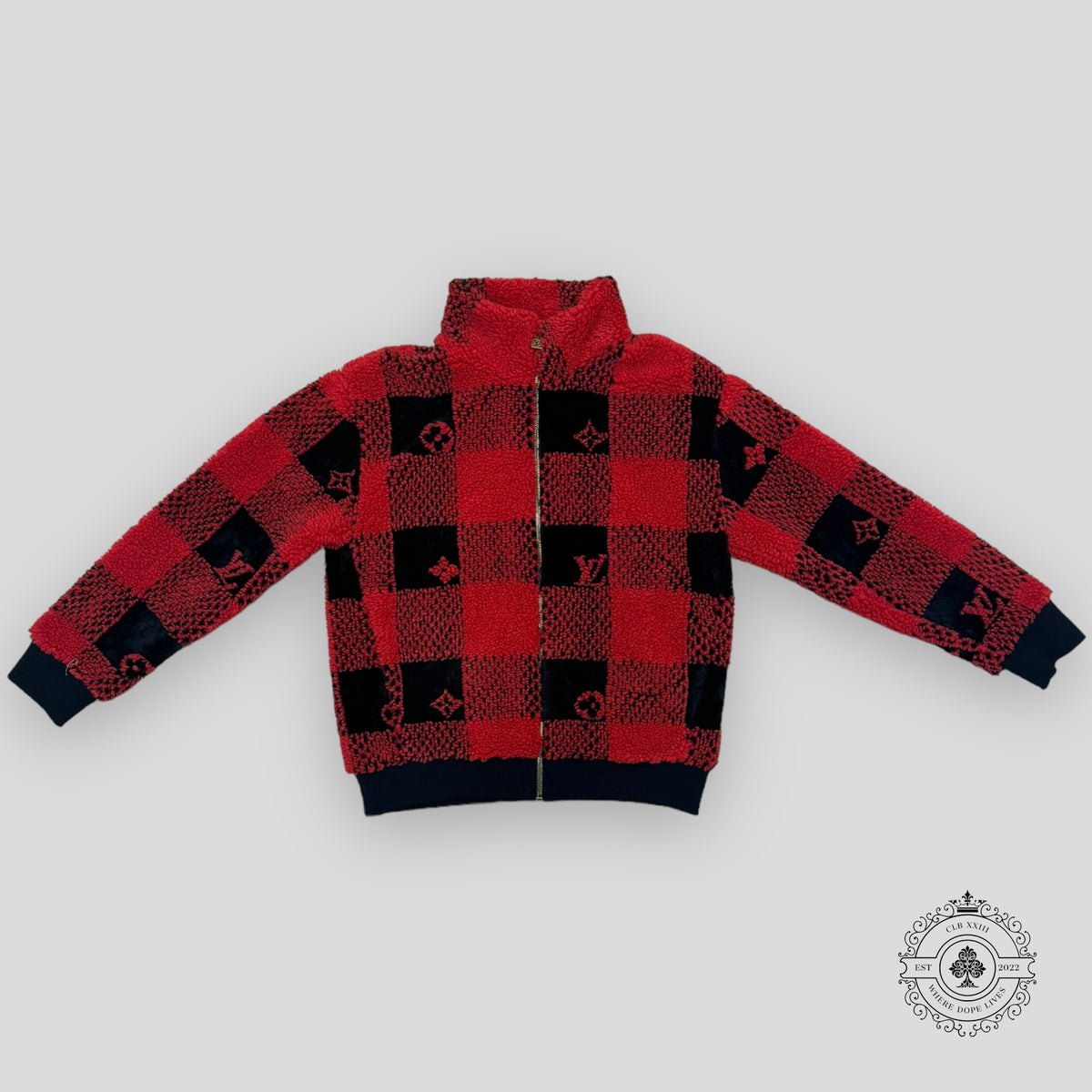 Louis Vuitton Damier Fleece Blouson in Red