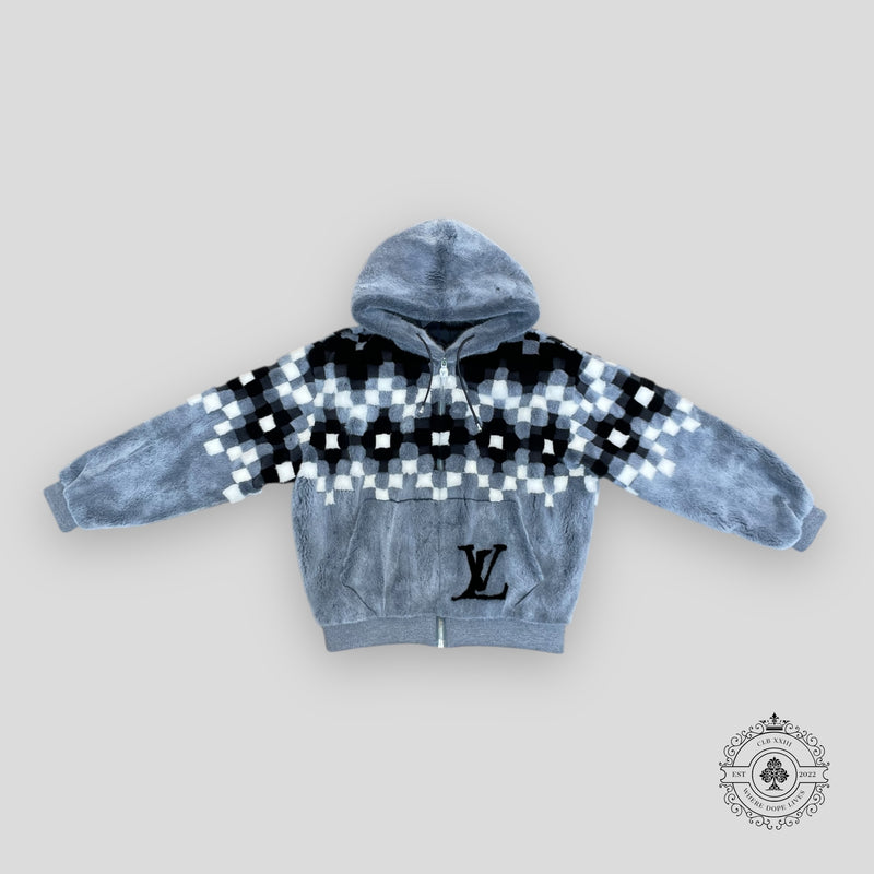 Louis Vuitton Damoflage Mink Fair Isles Blouson