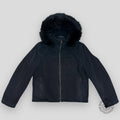 Louis Vuitton Denim Blouson With Fur Hood