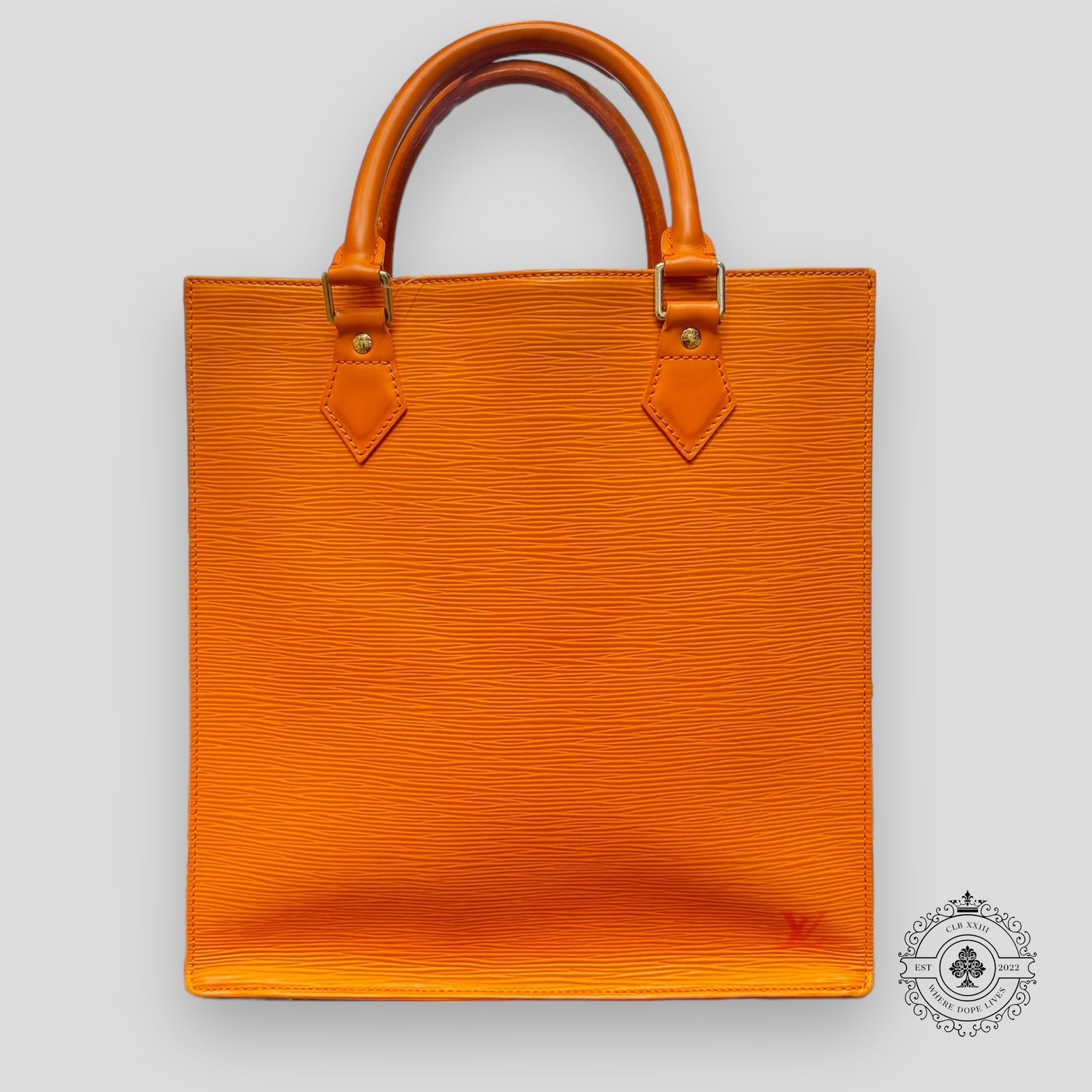 Louis Vuitton EPI Sac Plat PM Orange