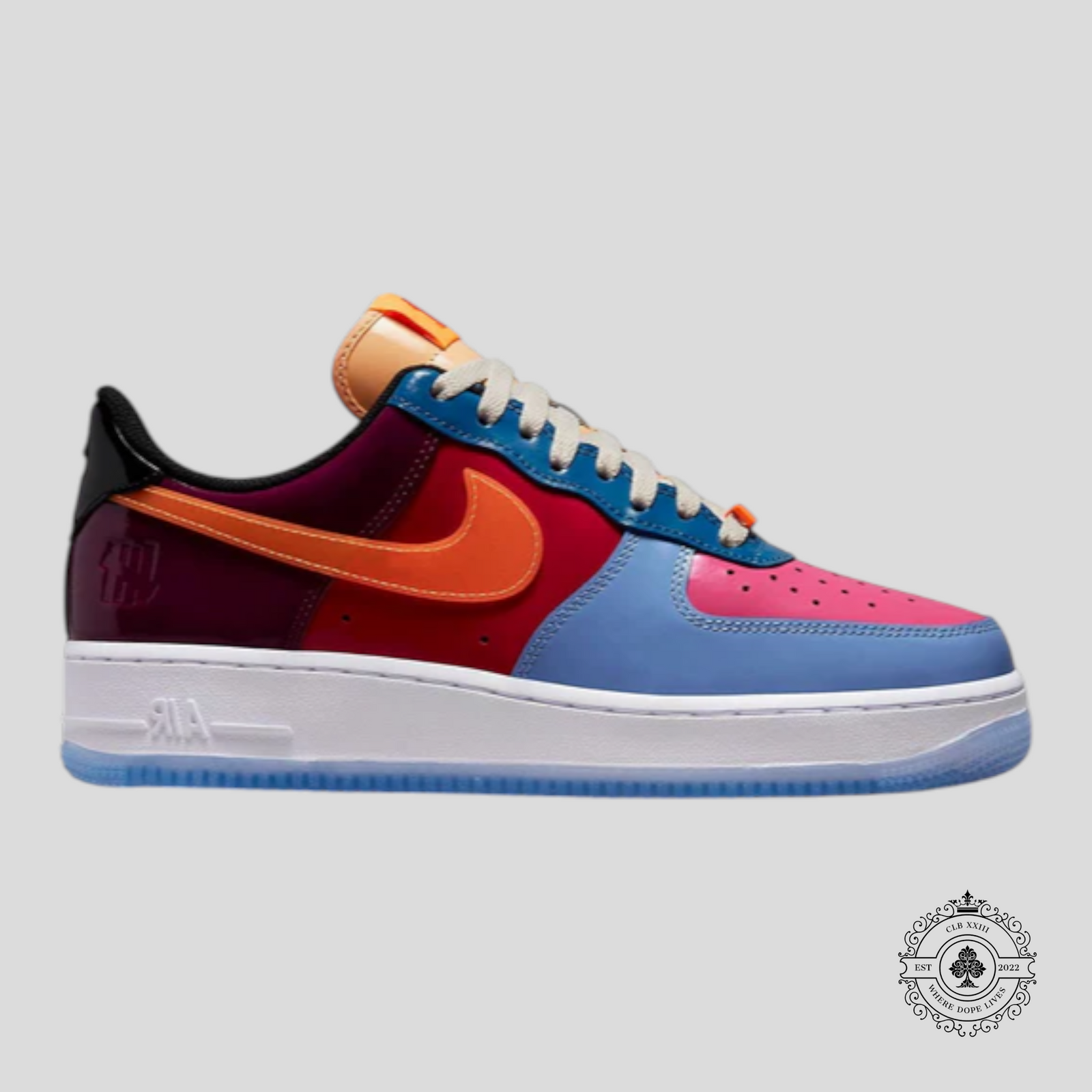 Nike Air Force 1 Low SP Undefeated Multi-Patent Total Orange