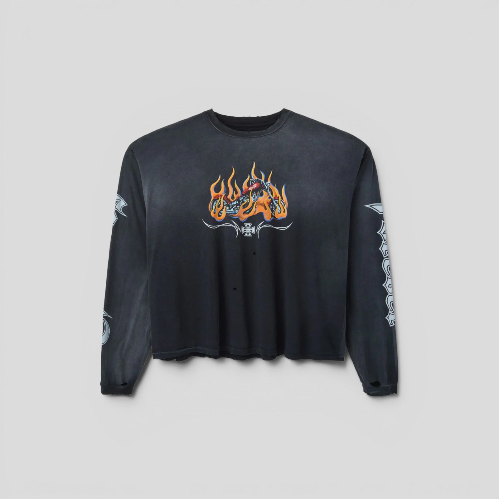 HMDD Ghost Rider Long Sleeve Tee in Black