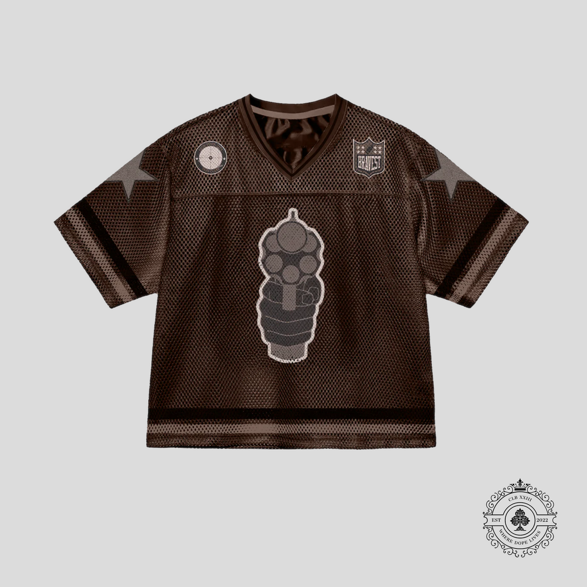Bravest Studio 911 Football Jersey in Brown