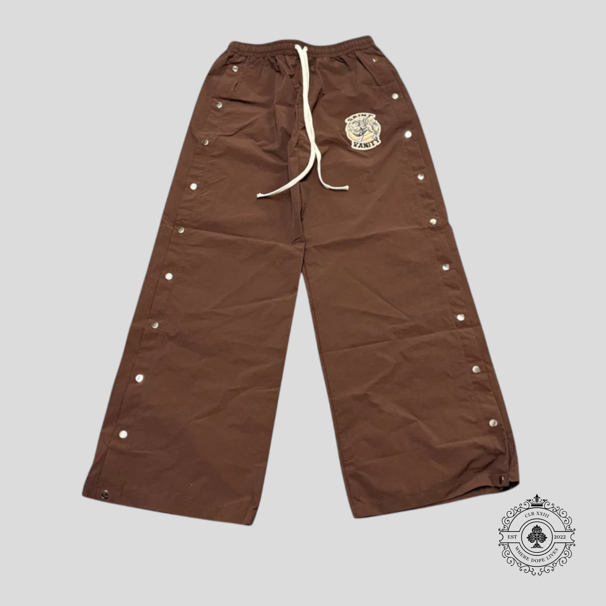 Saint Vanity Nylon Pants in Brown