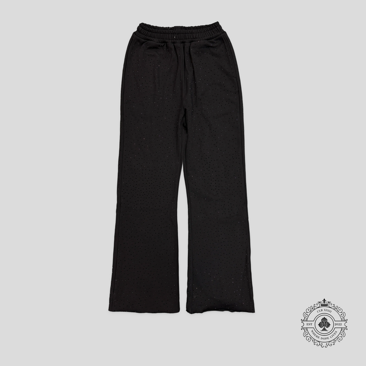 Saint Vanity Oreo Flare Sweatpants in Black