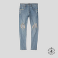 Purple Brand P002 Blowout Jeans in Light Indigo