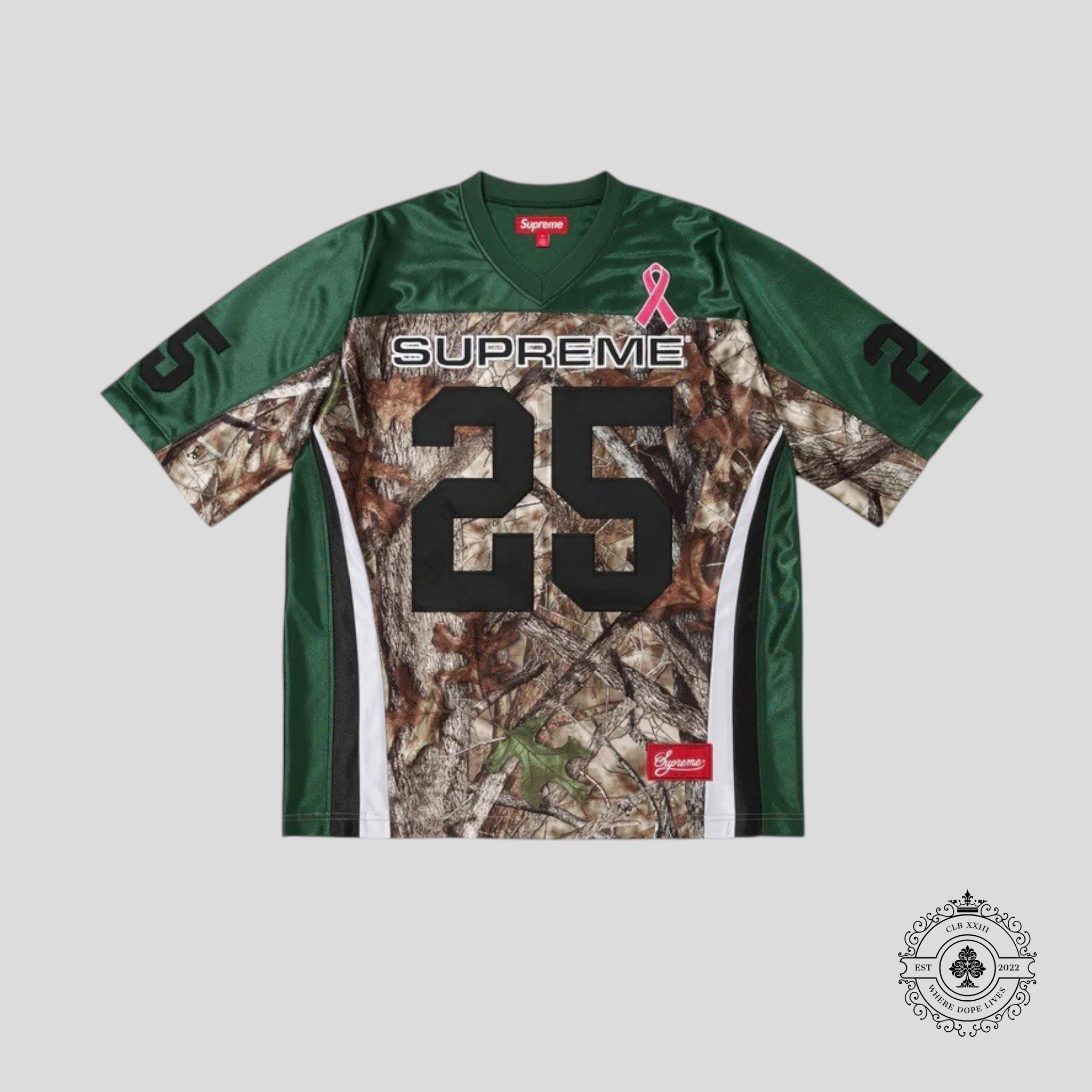 Supreme Breast Cancer Awareness Football Jersey in Green