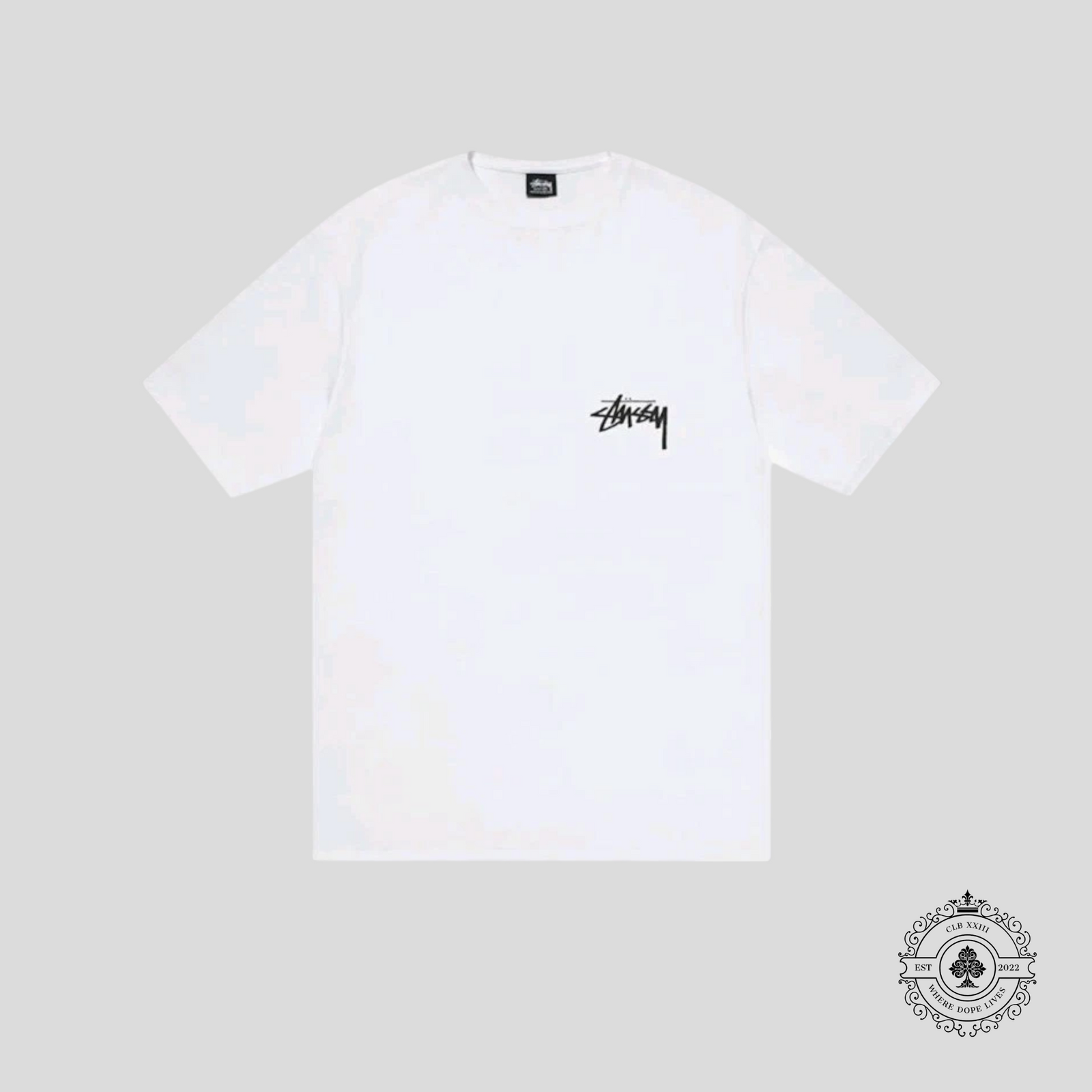 Stussy Chain Link Tee in White