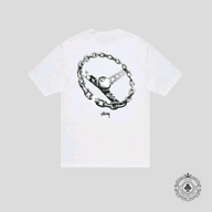 Stussy Chain Link Tee in White