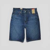 Levis 469 Loose Denim Shorts in Dark Wash