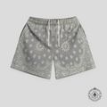 Bravest Studios Concrete Paisley Shorts in Grey