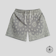 Bravest Studios Concrete Paisley Shorts in Grey