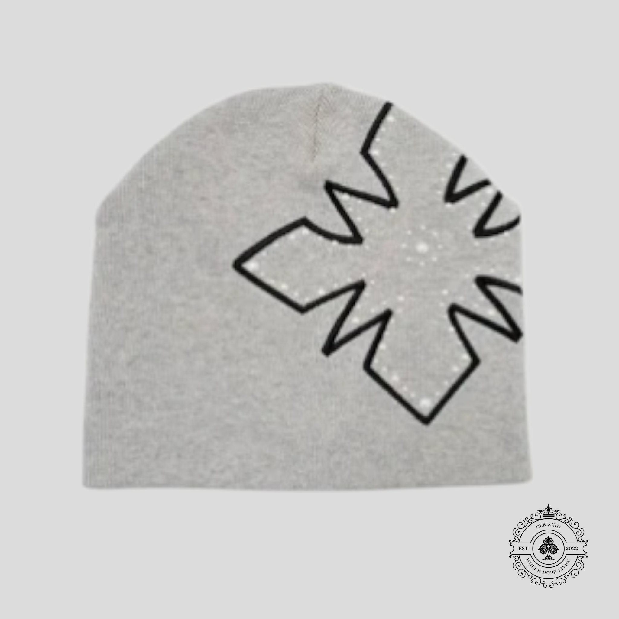 Righteous Risen Pearl Logo Beanie in Grey