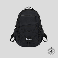 Supreme SS25 Logo Backpack in Black