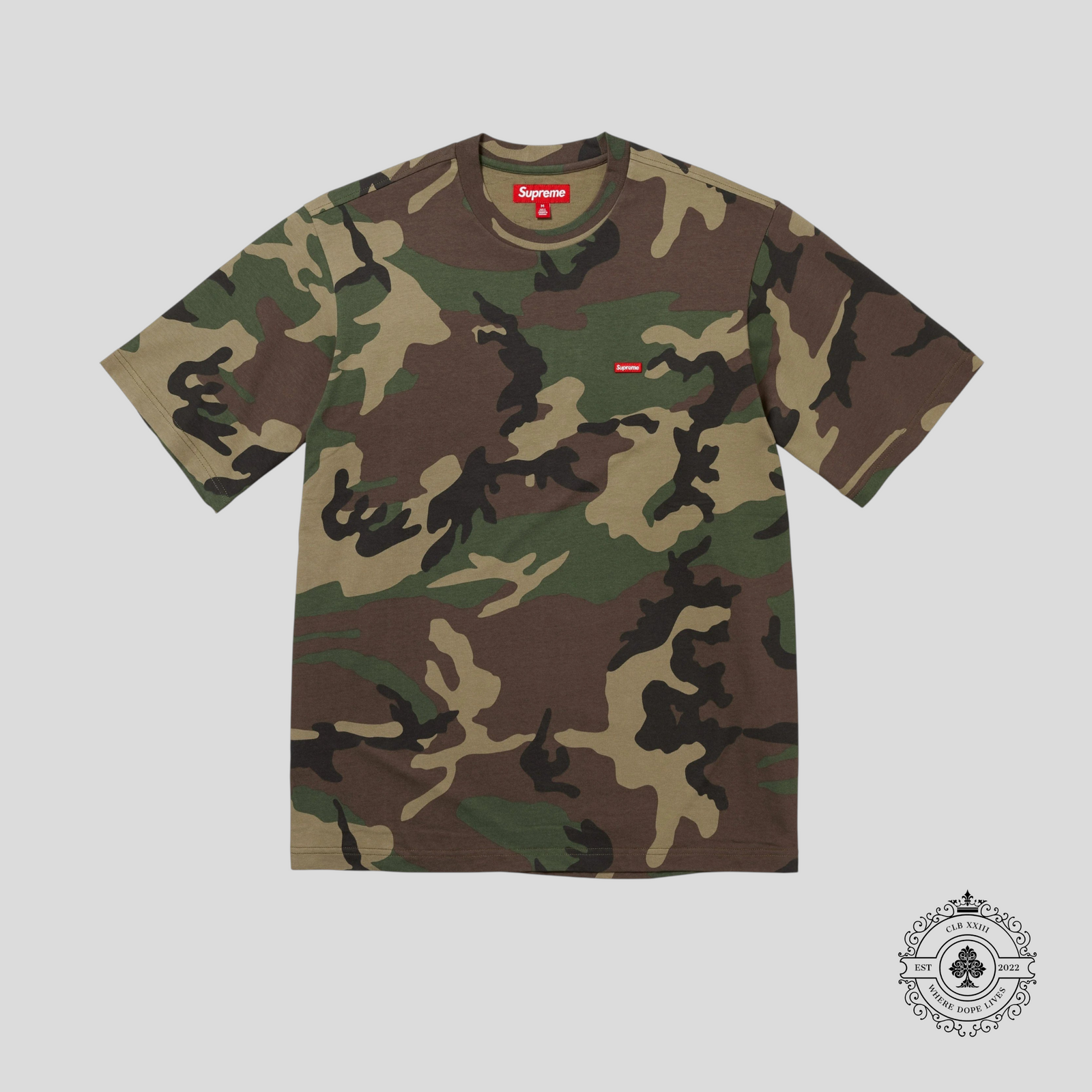 Supreme Small Box Logo Tee in Camo