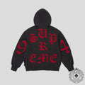 Supreme Cut Out Zip Up in Black