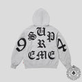 Supreme Cut Out Zip Up in Grey