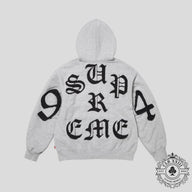 Supreme Cut Out Zip Up in Grey