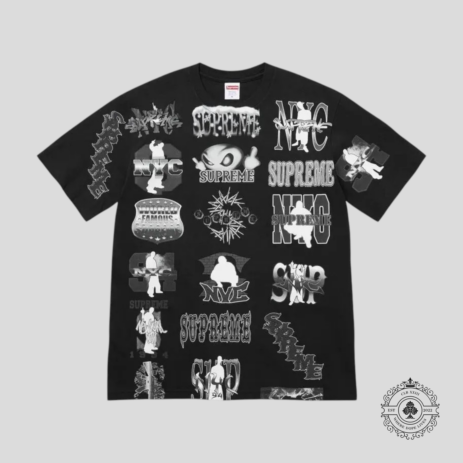 Supreme Flash Tee in Black
