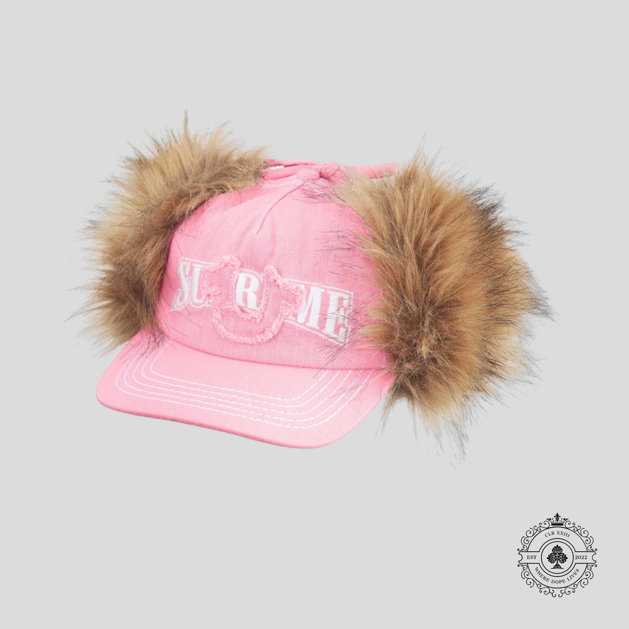 Supreme X True Religion Earflap 5 Panel in Pink