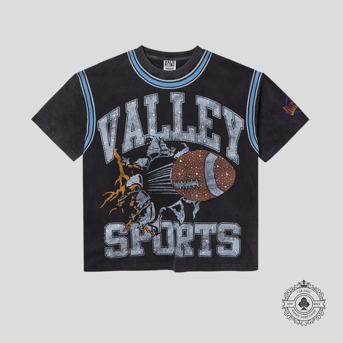 Vale Classic Bling Tee in Black