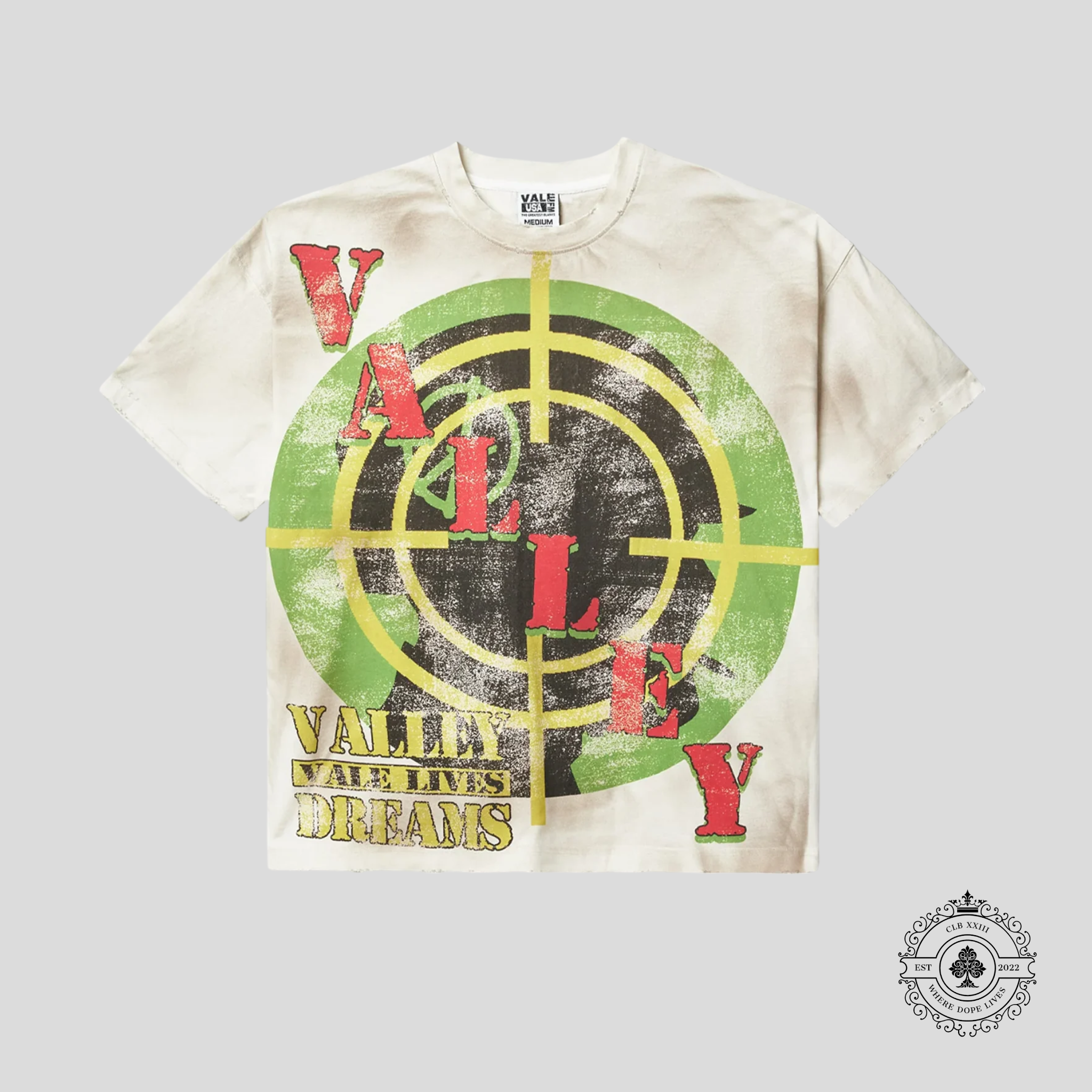 Vale Target Tee in Off-White