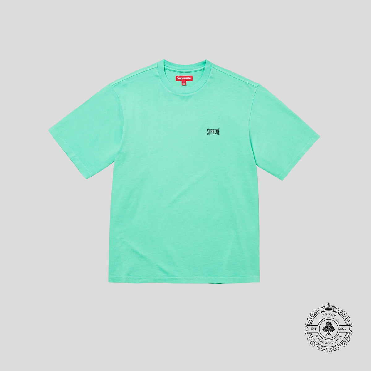 Supreme Warm Up Washed Tee in Blue